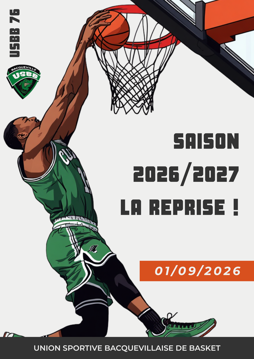 Reprise des entraînements à partir du 01/09/2026